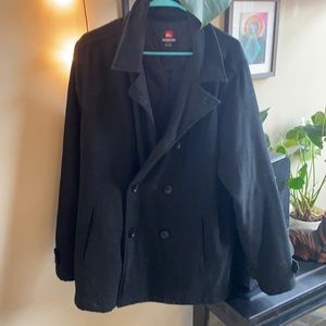 Quiksilver Large Men’s Wool Pea Coat
